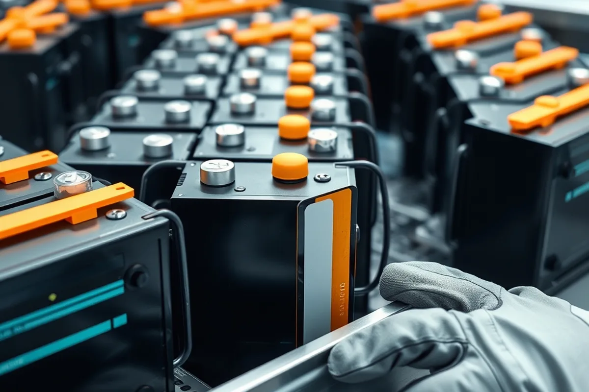 Lithium-ion battery cell modules in a metal tray